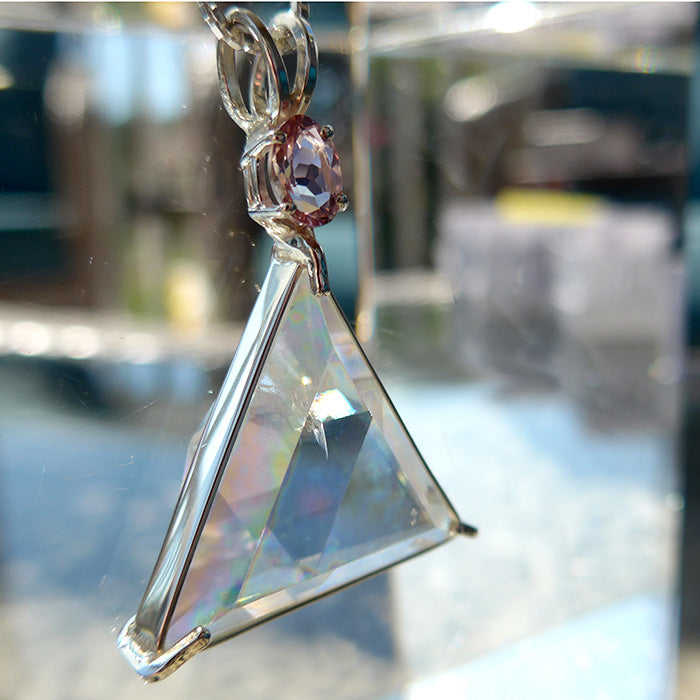 Angel Aura Star of David with Pink Tourmaline