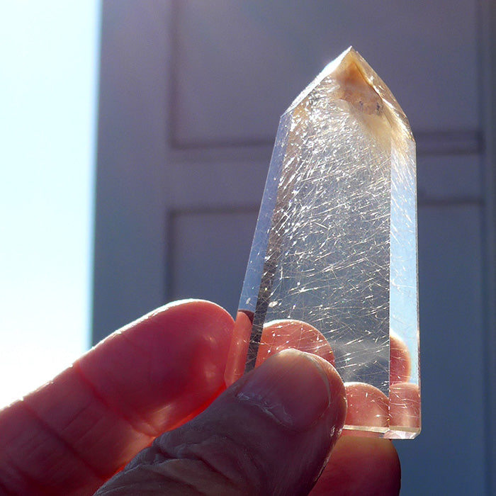 Small Golden Rutile Isis Face Altarpiece