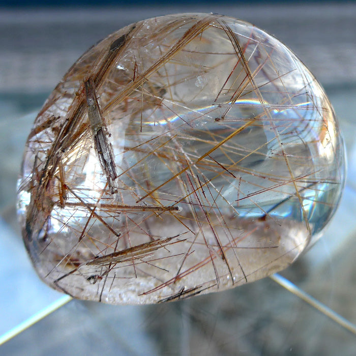 Beautiful Silver and Bronze Rutilated Quartz Dome