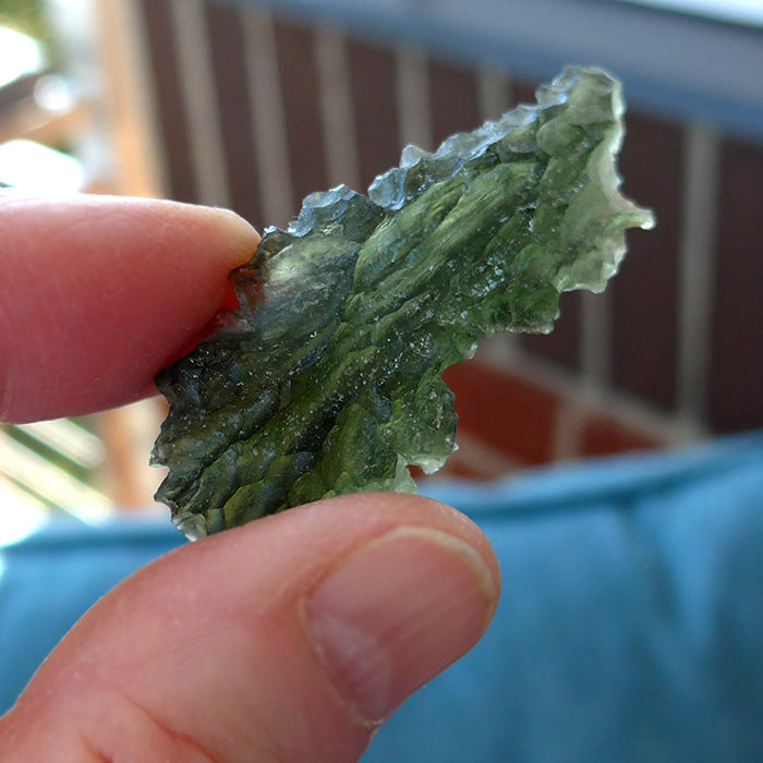 AAA Translucent Besednice Moldavite Leaf