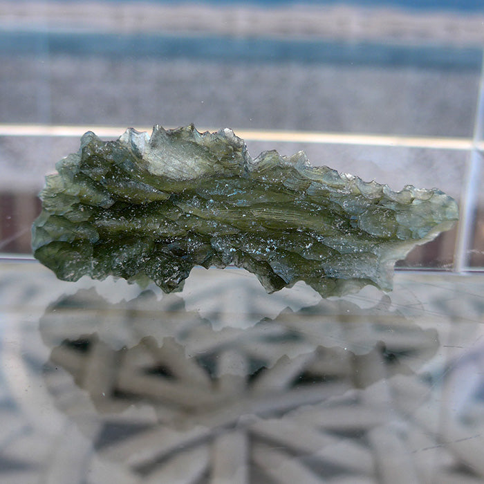 AAA Translucent Besednice Moldavite Leaf