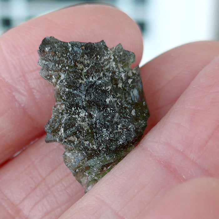 Besednice Moldavite Medicine Bag Stone