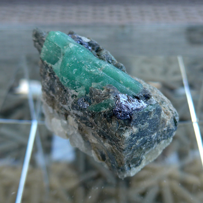 Beautiful Emerald Rod in Matrix