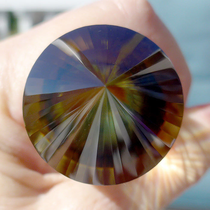 Luminous 48 Sided Tibetan Citrine Vogel Wand by David Zhuang