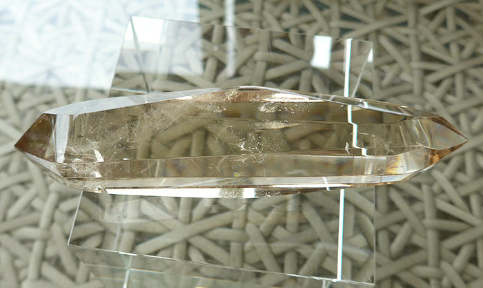 Long Zambian Citrine Infinite Energy Wand with Mirrors and Fairy Dust by Kings Amao