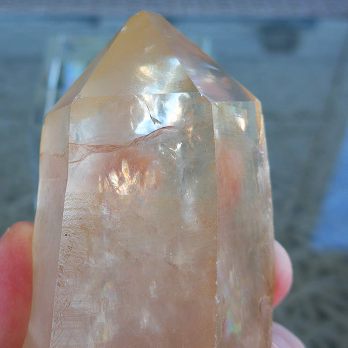 Curved Golden Lemurian Wand