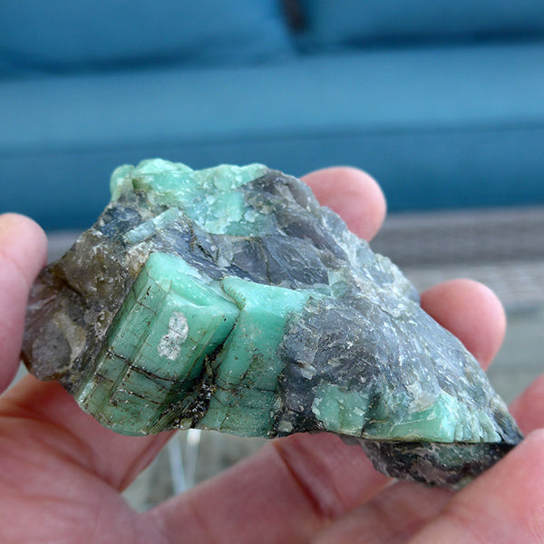 Emerald Cluster in Matrix