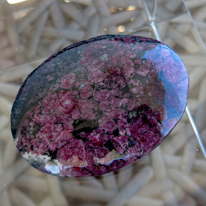 Polished Eudialyte Meditation Stone