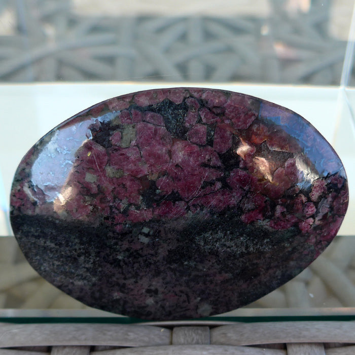 Polished Eudialyte Meditation Stone