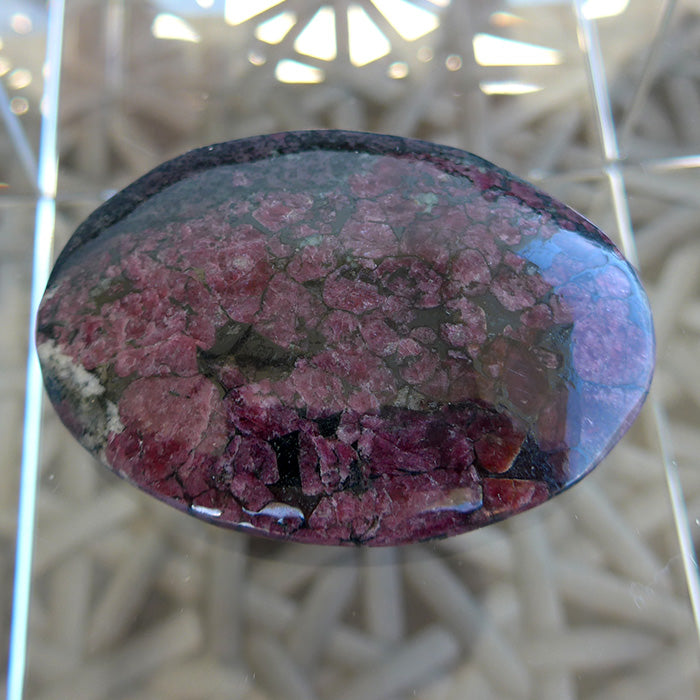 Polished Eudialyte Meditation Stone