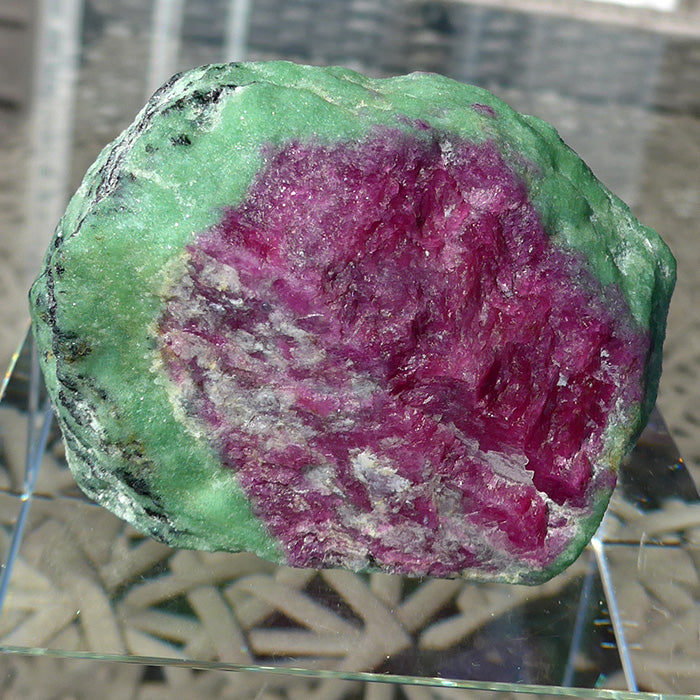 Giant Double Hexagonal Ruby in Zoisite Altarpiece