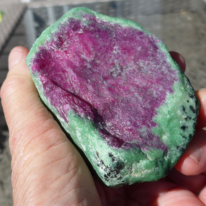 Giant Double Hexagonal Ruby in Zoisite Altarpiece