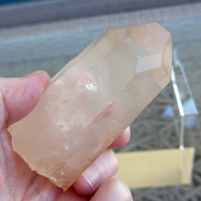 Golden Lemurian Self Healed Twin Window Wand
