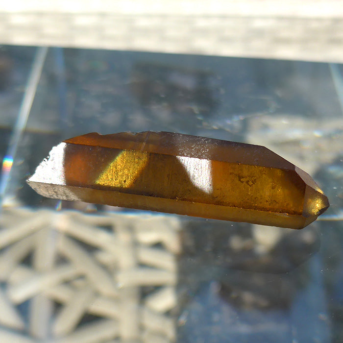 Small Congo Citrine Diamond Window Wand