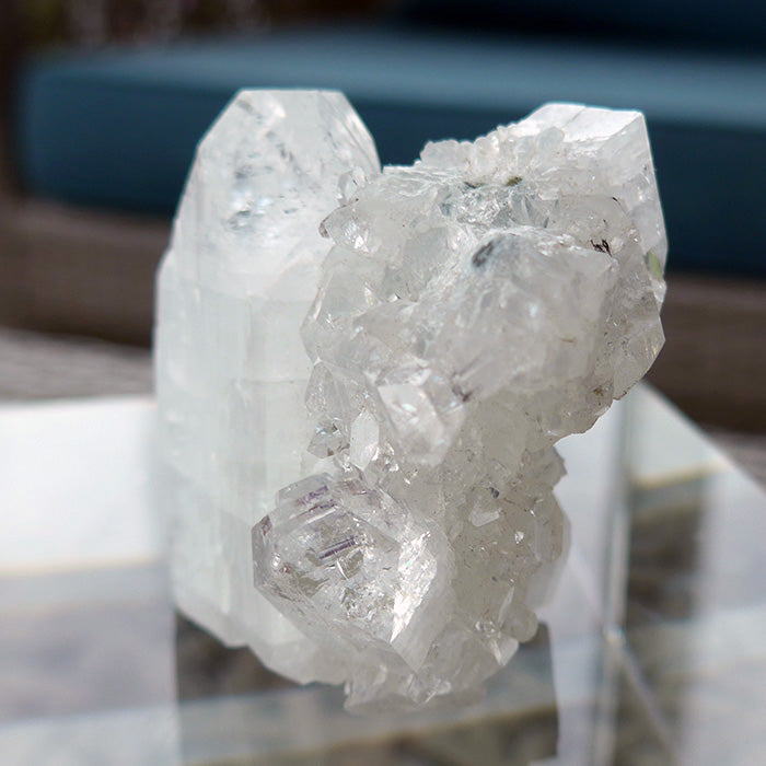 Gorgeous Gemmy Apophyllite Pyramid Cluster