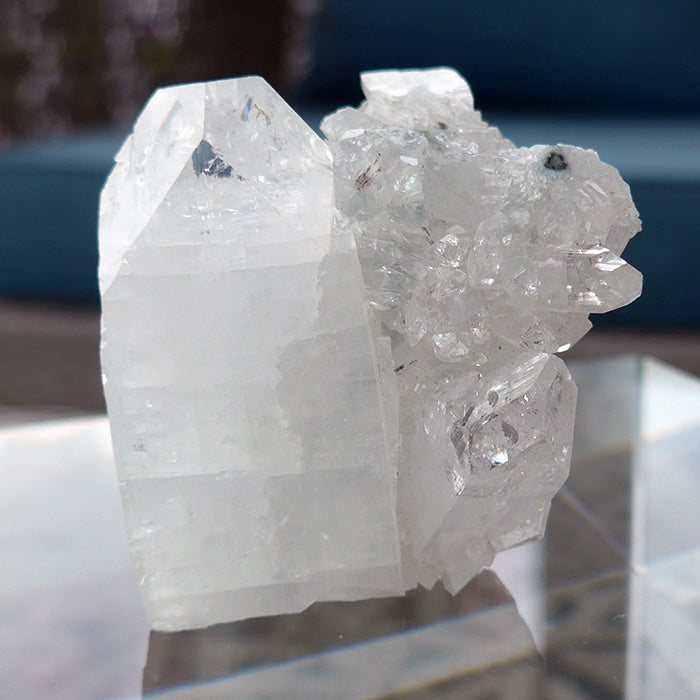 Gorgeous Gemmy Apophyllite Pyramid Cluster