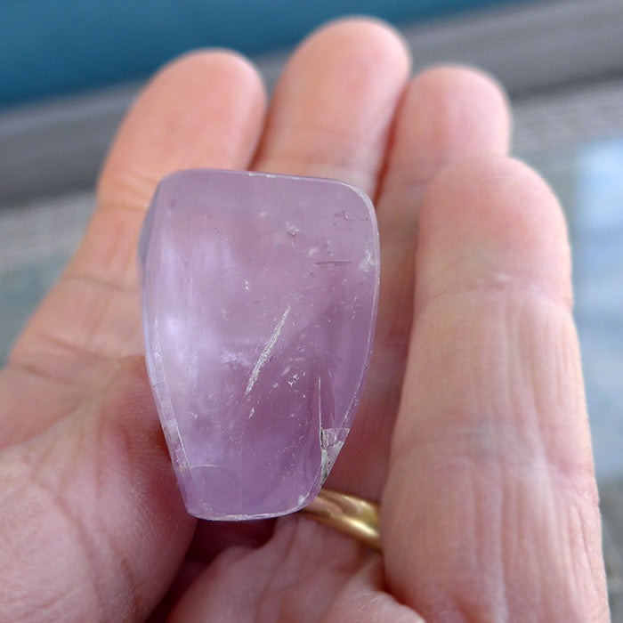 Gorgeous Violet Pink Polished Kunzite Nugget