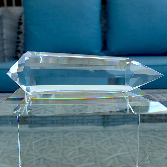 DEEP 2X PRICE PLUNGE: Luminous Long 14 Sided Vogel Phi Crystal Wand