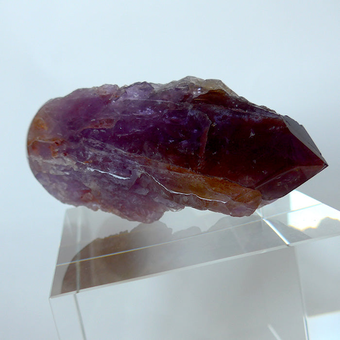 Large Semi Polished Rainbow Ametrine Wand with Massage Tip by Lawrence Stoller