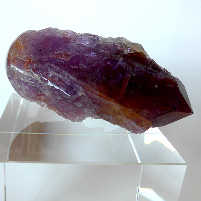 Large Semi Polished Rainbow Ametrine Wand with Massage Tip by Lawrence Stoller