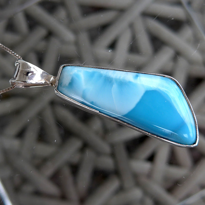 Long Lovely Larimar Pendant