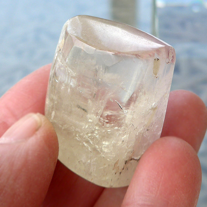 Lovely Polished Yellow Kunzite Nugget