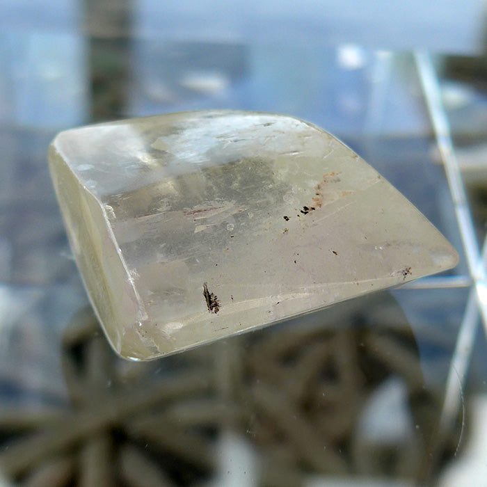 Lovely Polished Yellow Kunzite Nugget