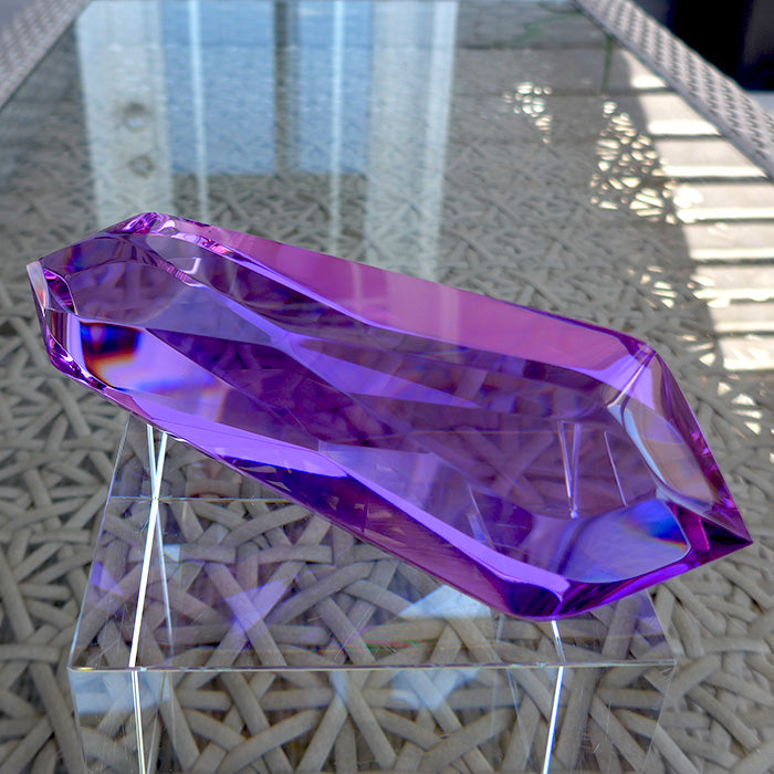 Jumbo Magenta Quartz Infinite Energy Wand by Kings Amao