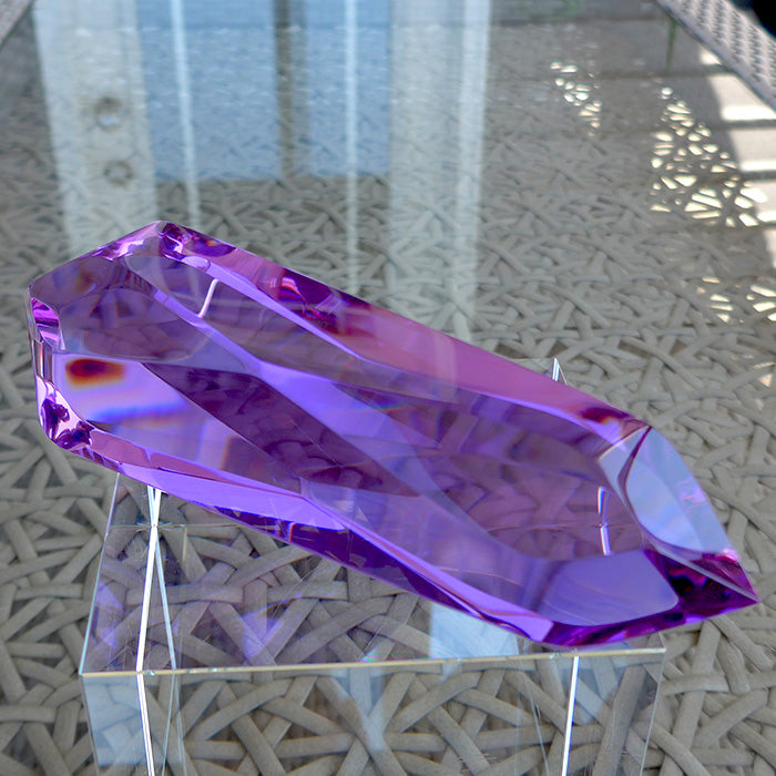 Jumbo Magenta Quartz Infinite Energy Wand by Kings Amao