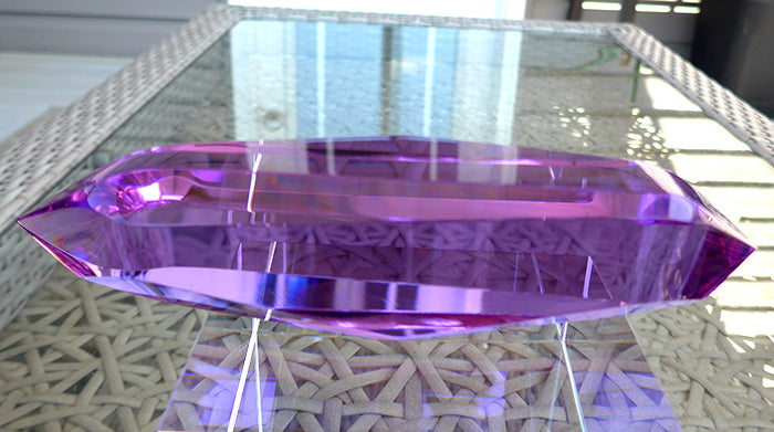 Jumbo Magenta Quartz Infinite Energy Wand by Kings Amao