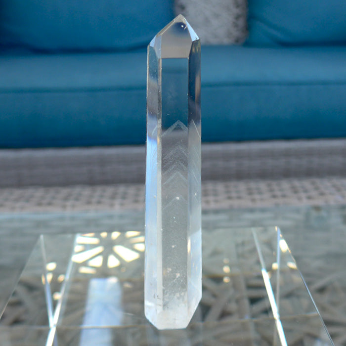 99% Water Clear Polished Multi Phantom Altar Wand