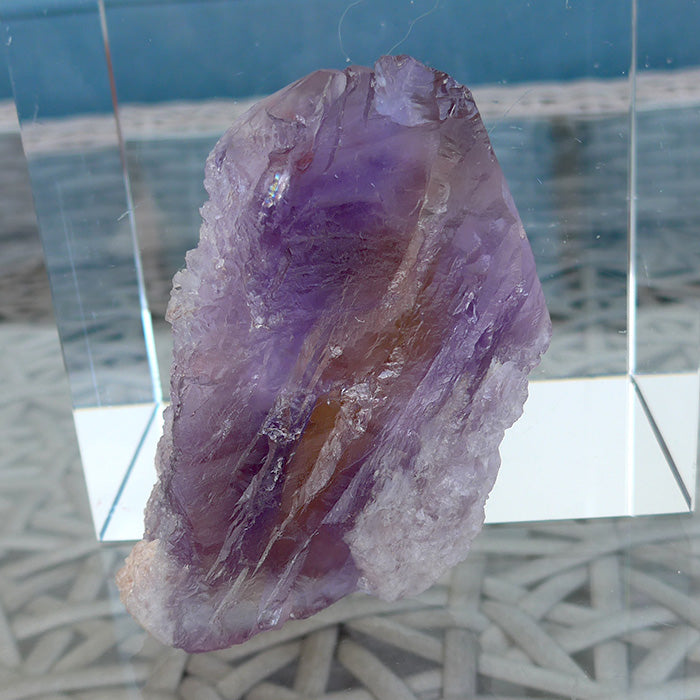 Rainbow Striped Ametrine Wand