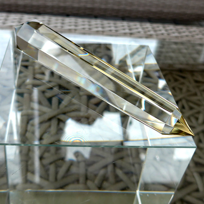 Octagonal Himalayan Citrine Vogel Wand by David Zhuang