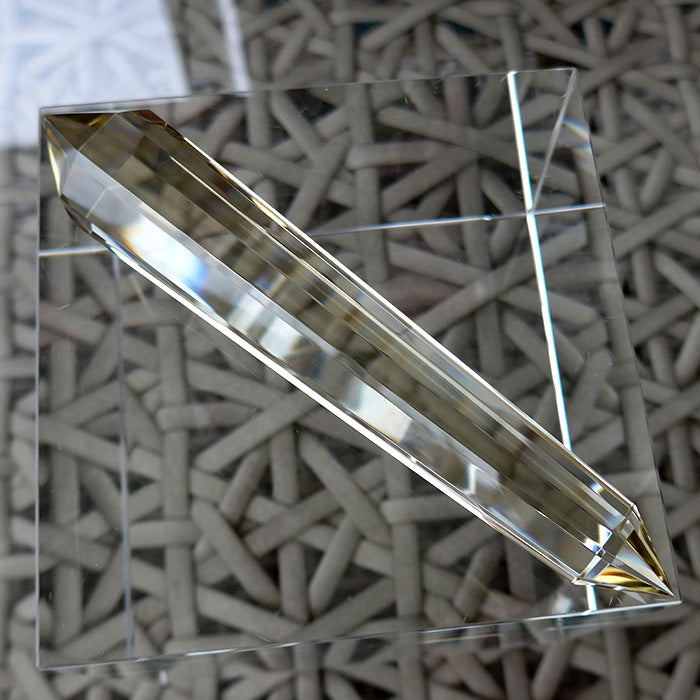 Octagonal Himalayan Citrine Vogel Wand by David Zhuang