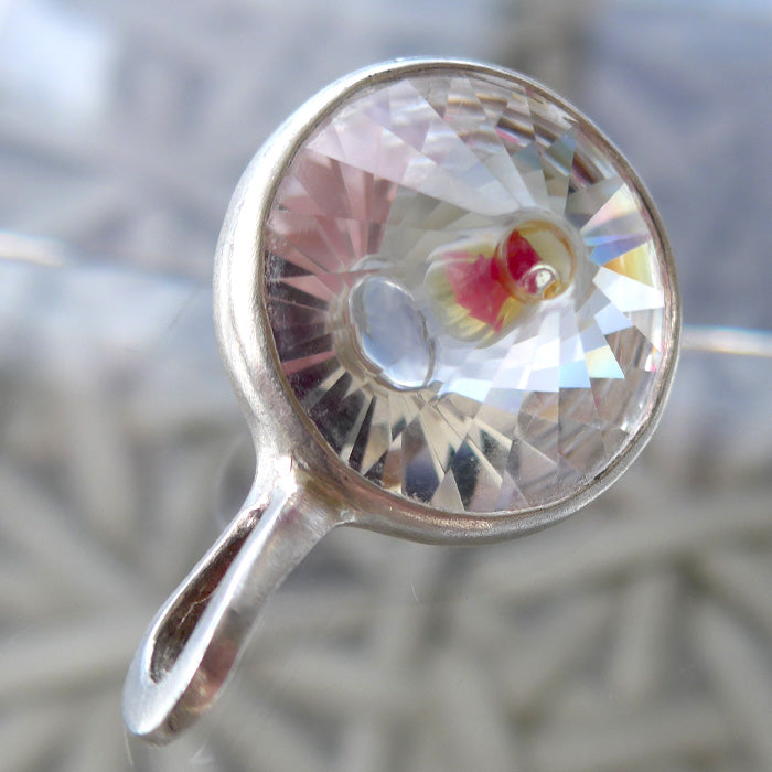 Pink Sapphire Wheel of Light Pendant by Brian Cook