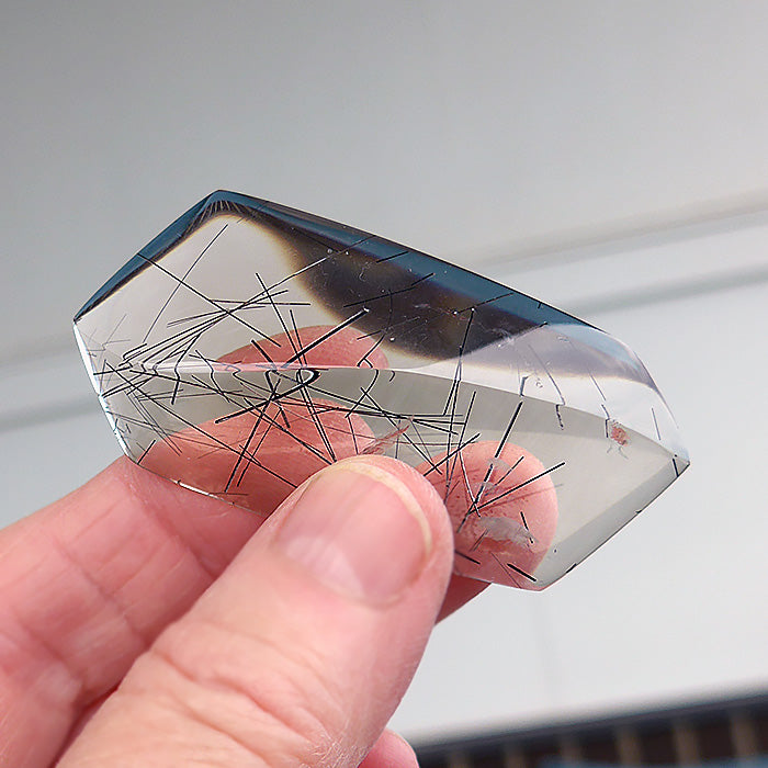 Polished Pale Smoky Rutile DT Lens by Brian Cook