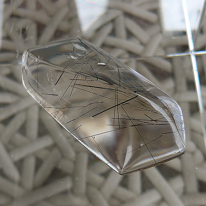 Polished Pale Smoky Rutile DT Lens by Brian Cook