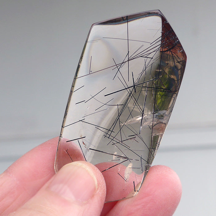 Polished Pale Smoky Rutile DT Lens by Brian Cook