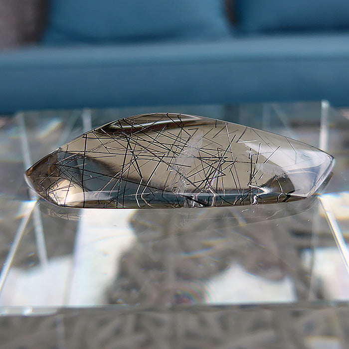 Polished Pale Smoky Rutile DT Lens by Brian Cook