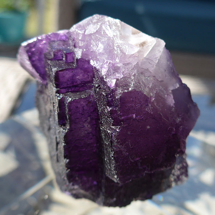 Large Translucent Deep Purple Fluorite Specimen