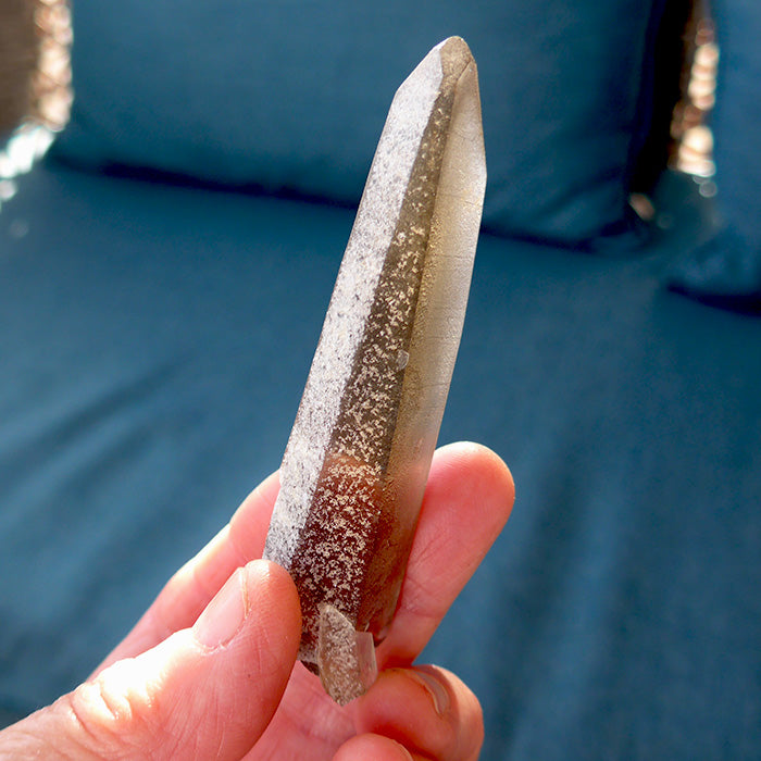 Shadow Healer Lemurian Wand with Key Crystal and Anatase