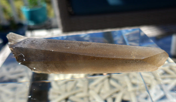 Shadow Healer Lemurian Wand with Key Crystal and Anatase