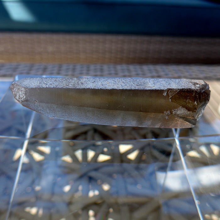 Shadow Healer Lemurian Wand with Key Crystal and Anatase