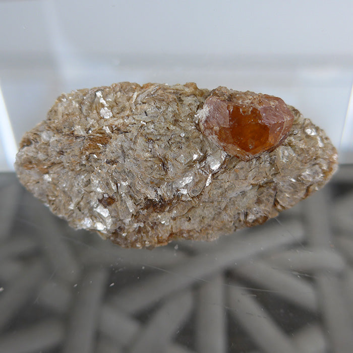 Spessartine Garnet on Slender Matrix