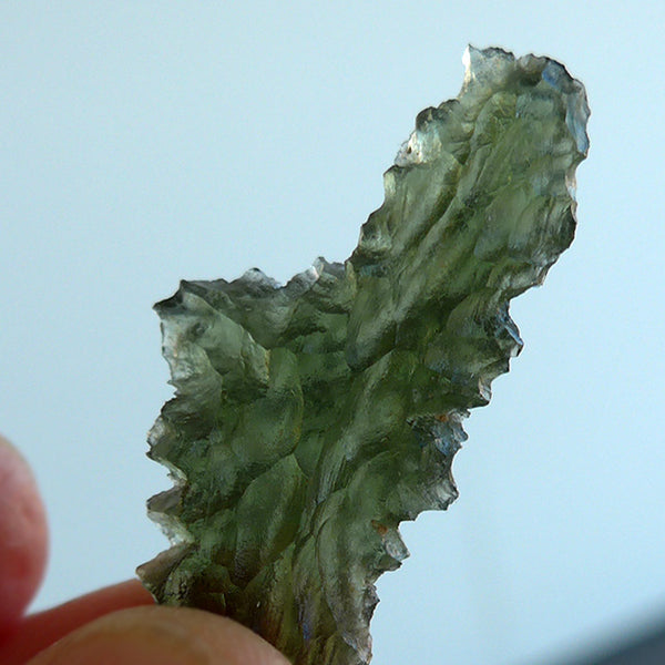 Small Translucent AAA Besednice Moldavite Leaf