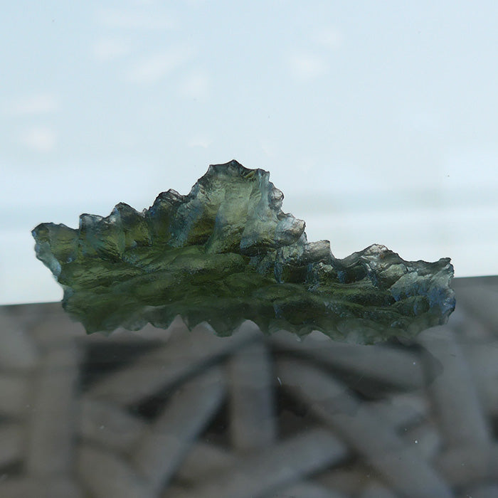 Small Translucent AAA Besednice Moldavite Leaf