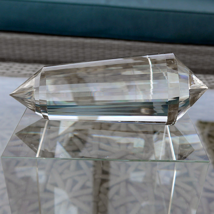 Pale Himalayan Citrine 48 Facet Vogel Wand by David Zhuang