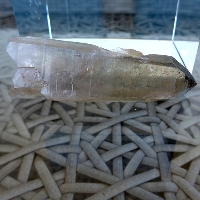 Smoky Citrine Lemurian with Key Crystal and Anatase