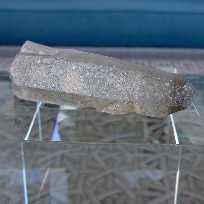 Smoky Citrine Lemurian with Key Crystal and Anatase