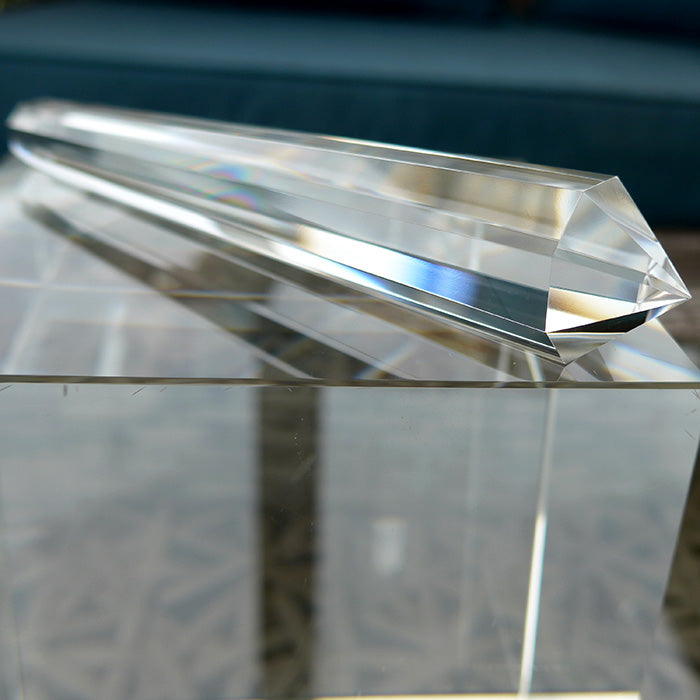 Translucent 8 Facet Himalayan Quartz Vogel Wand by David Zhuang